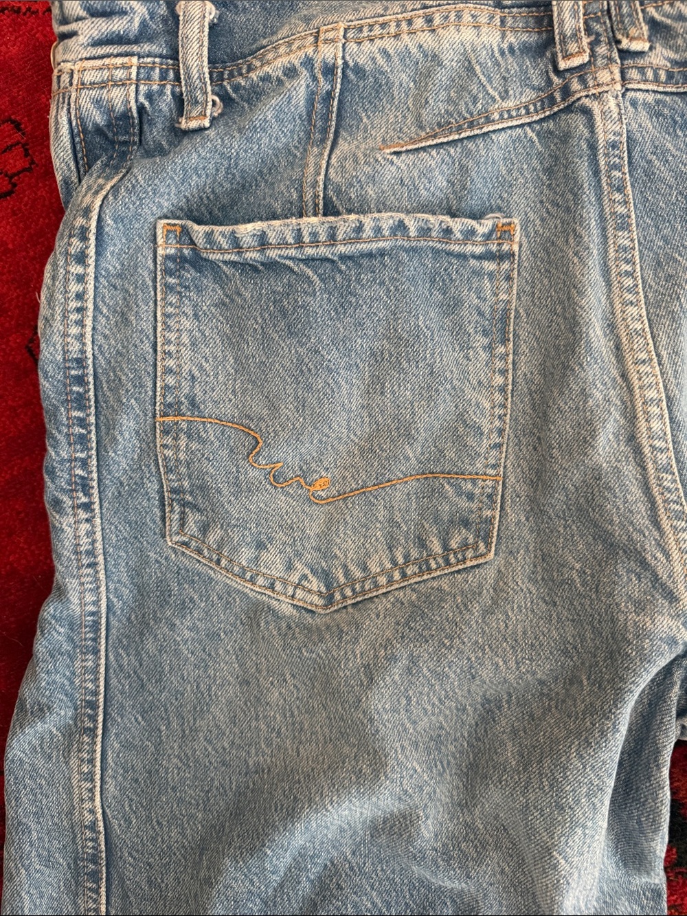 We The Free Light Blue Relaxed Denim Overalls - Picture 6 of 7